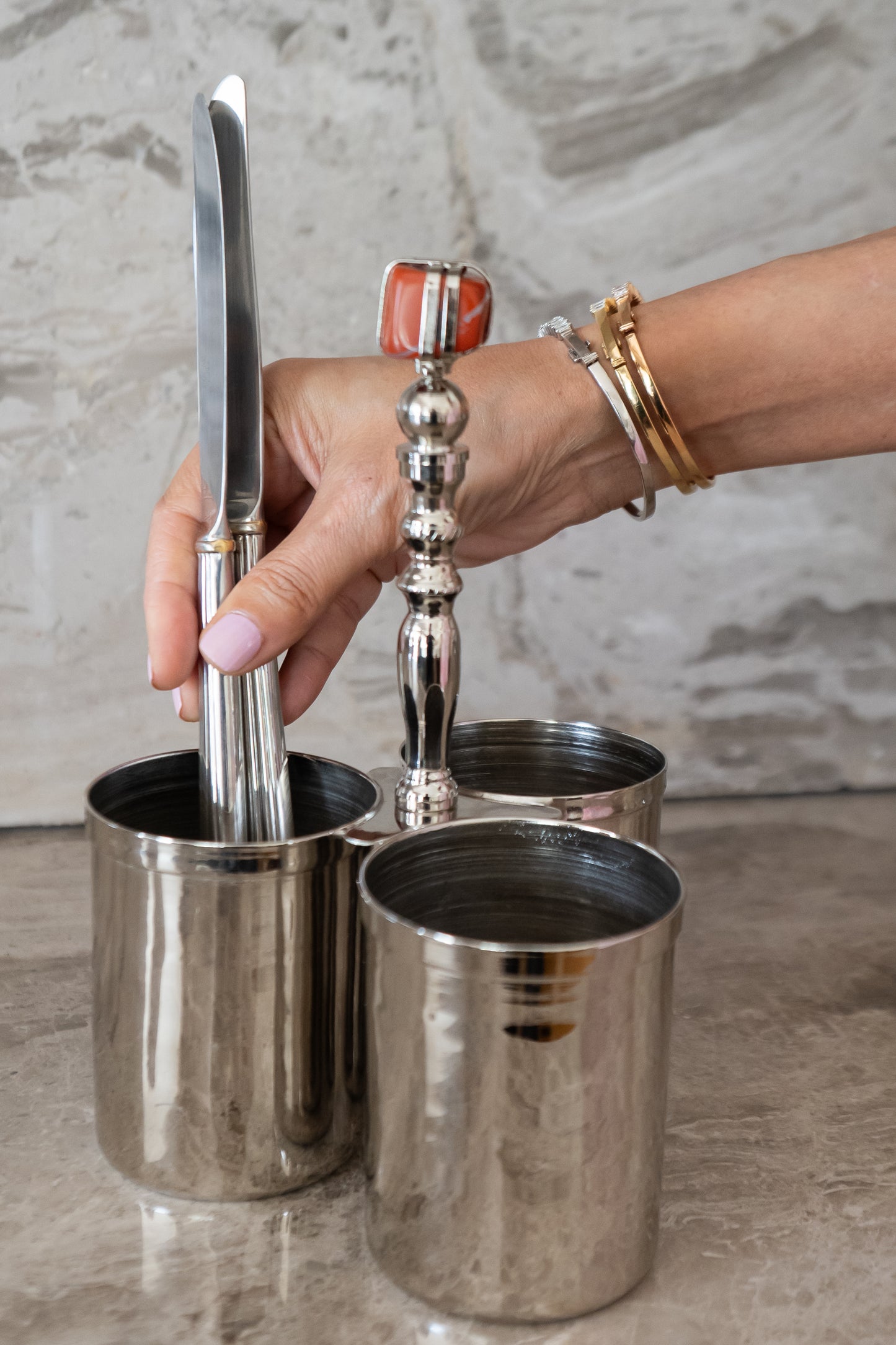 Silver Cuttlery Holder