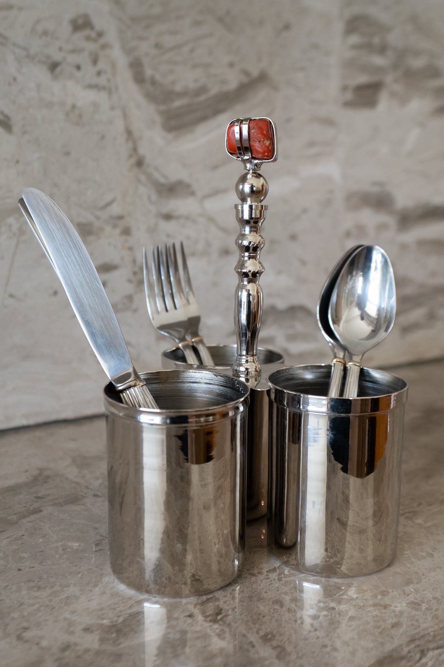Silver Cuttlery Holder