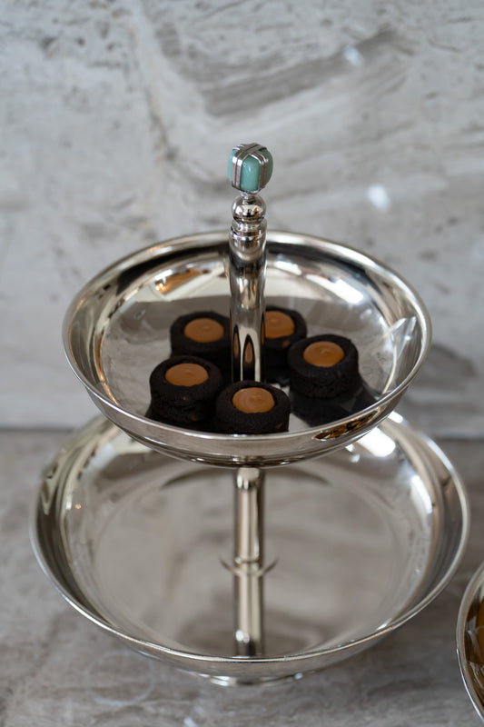 Silver Two Tier Plate