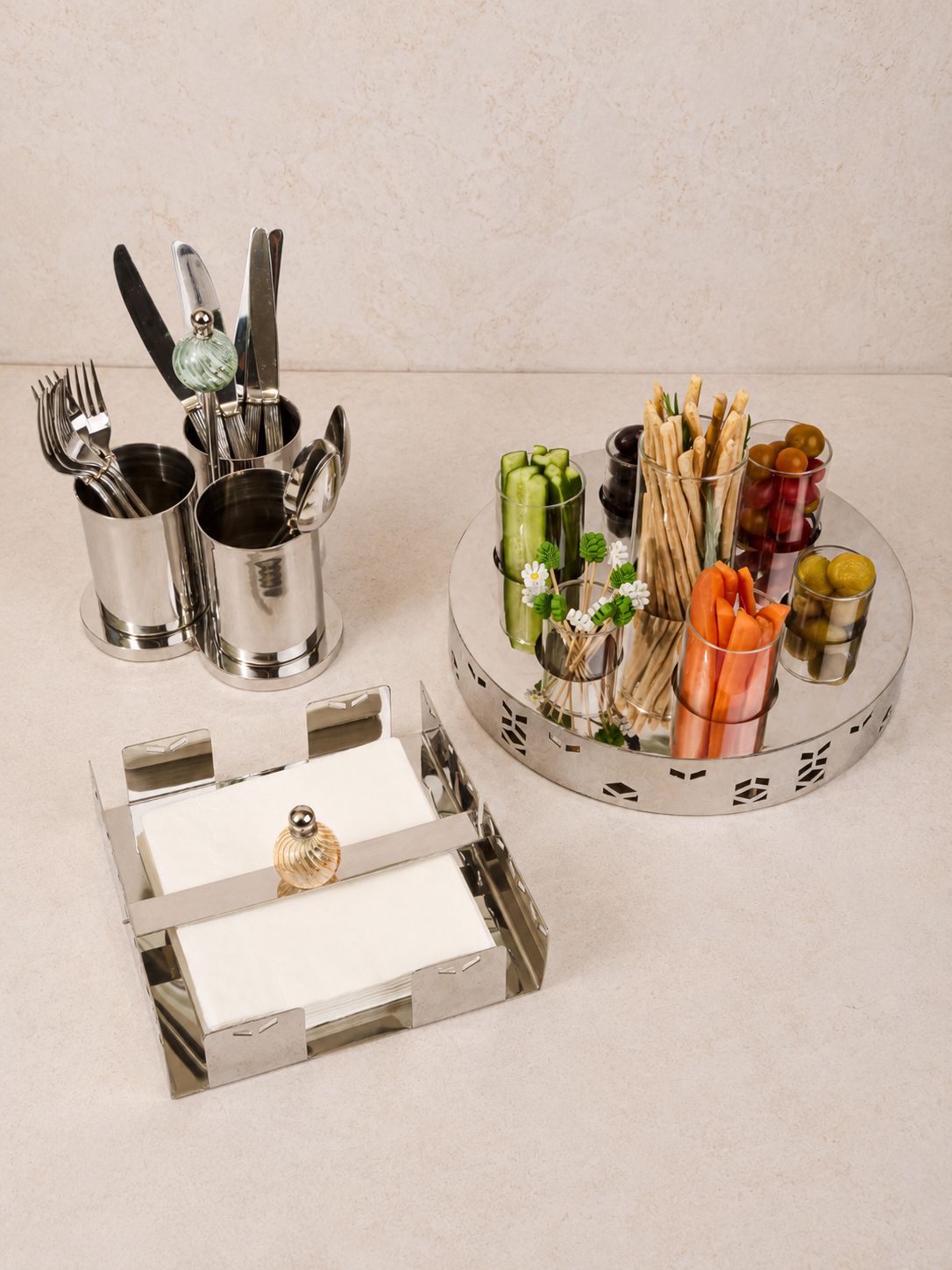 Geometric appetiser tray 30cm