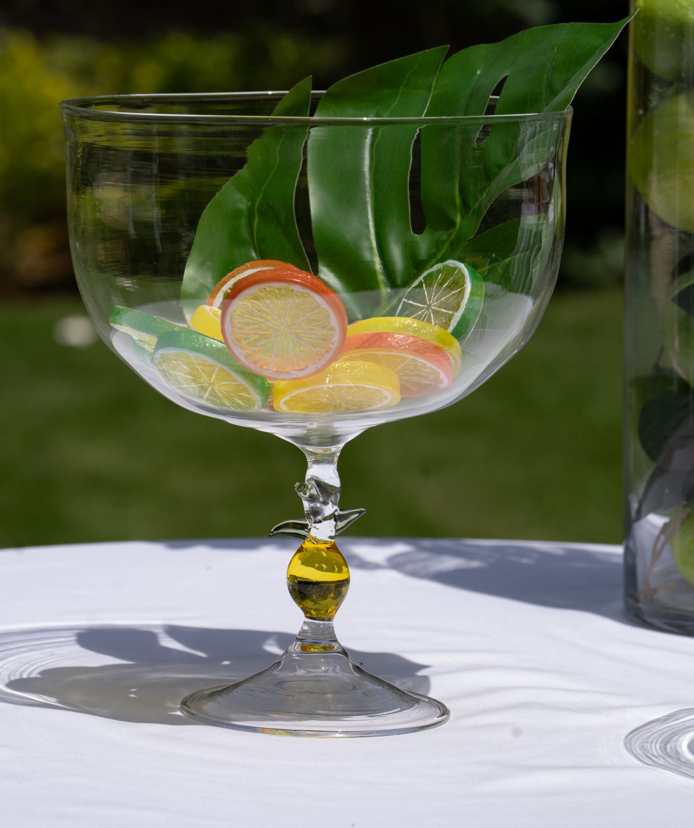 Blown glass Lemon glass bowl