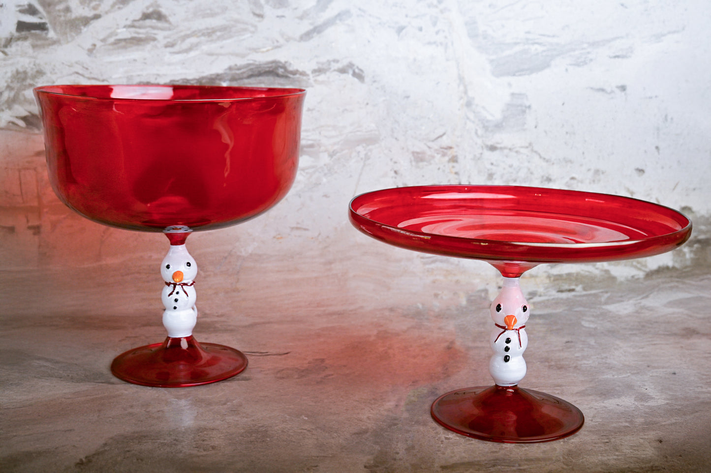 Christmas glass plate