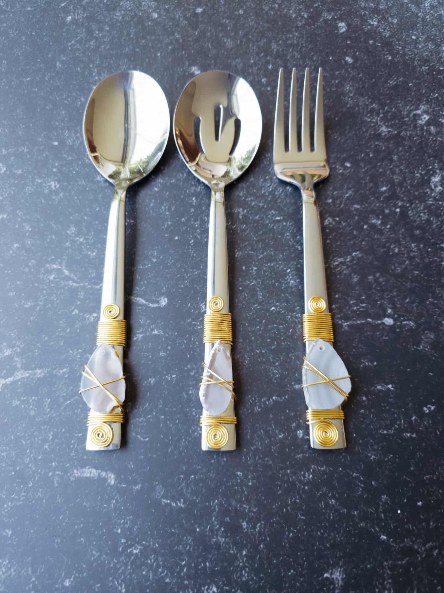 Flatware with Agate