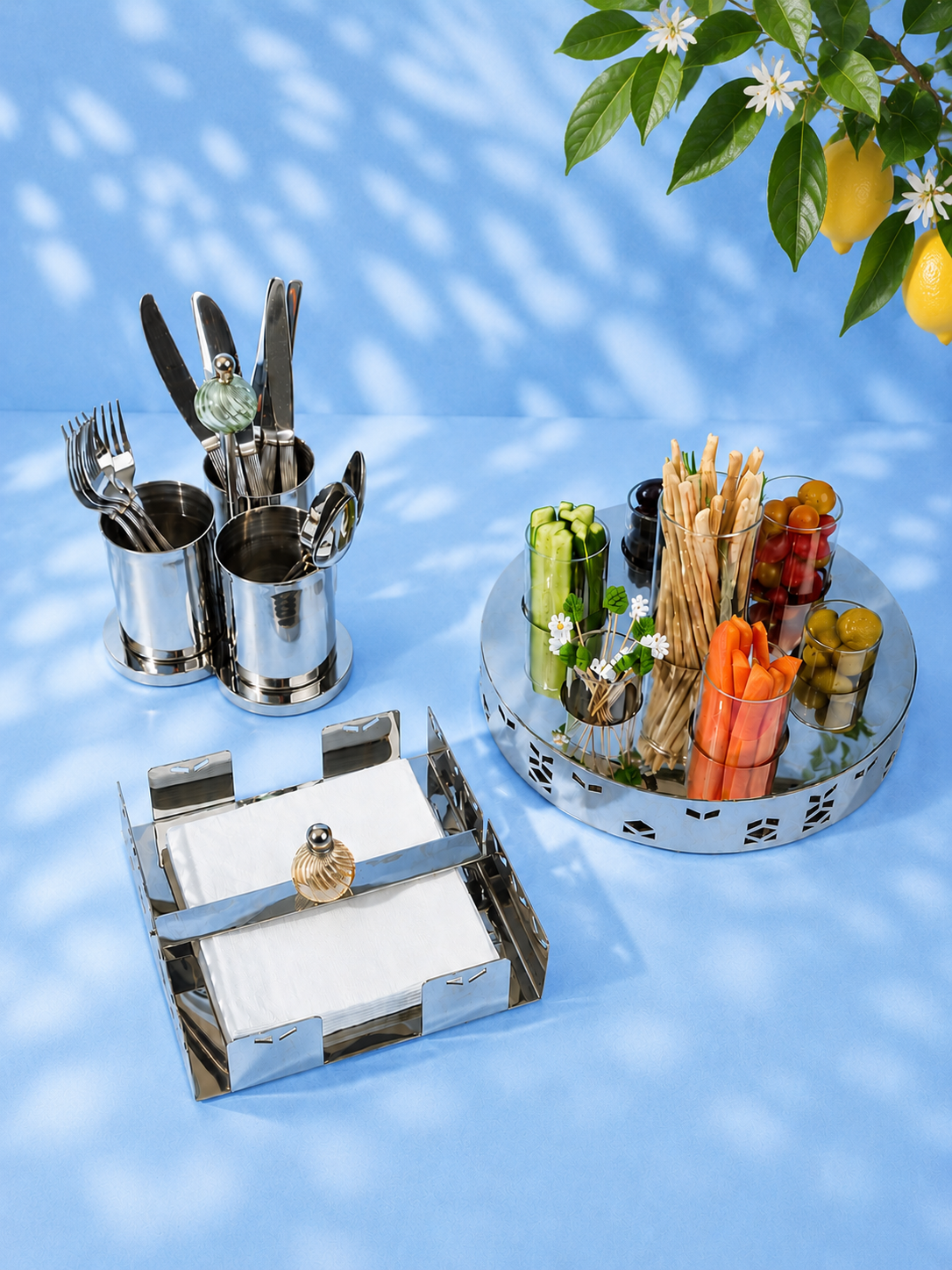 Geometric appetiser tray 30cm
