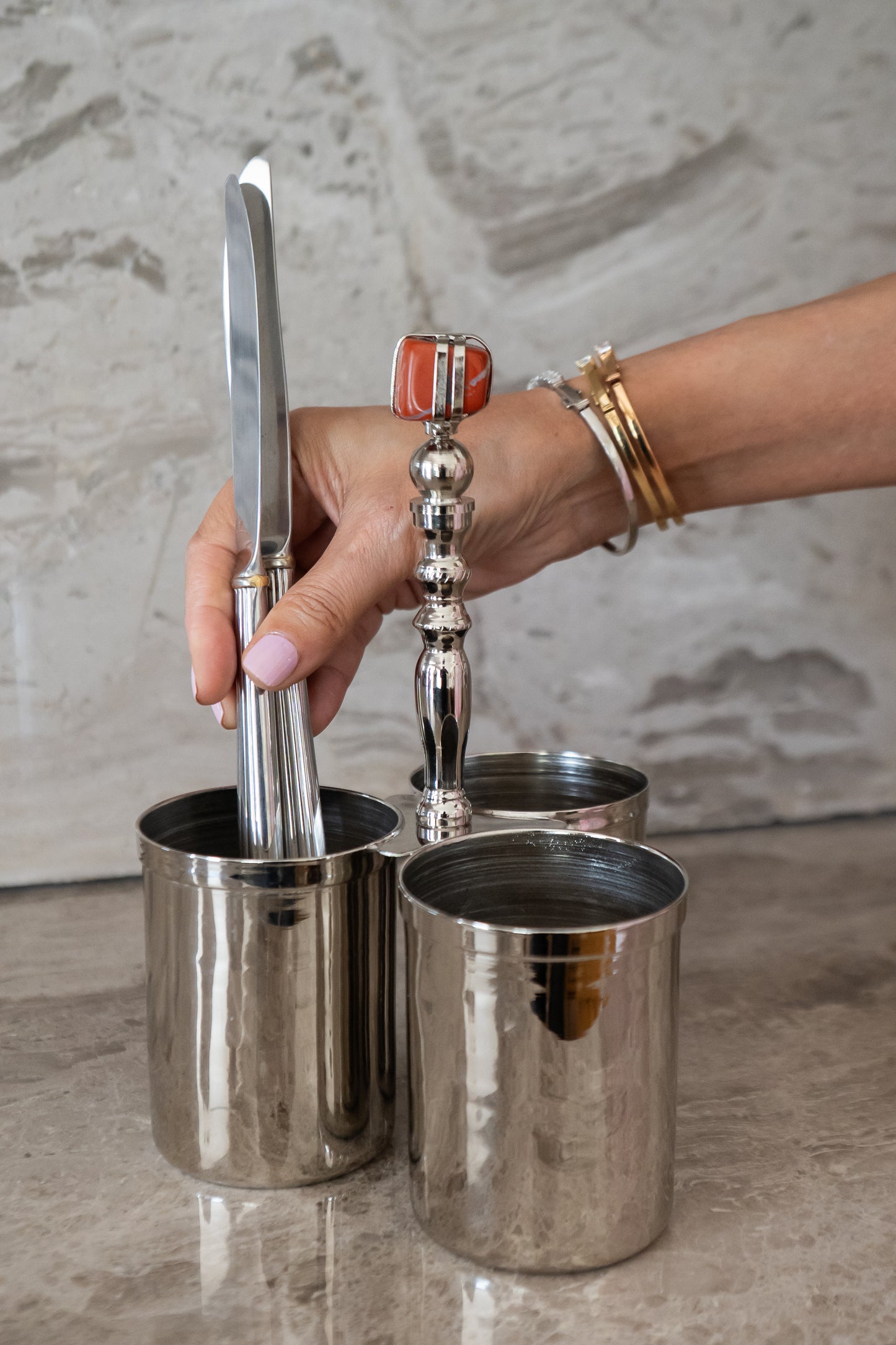 Silver Cuttlery Holder