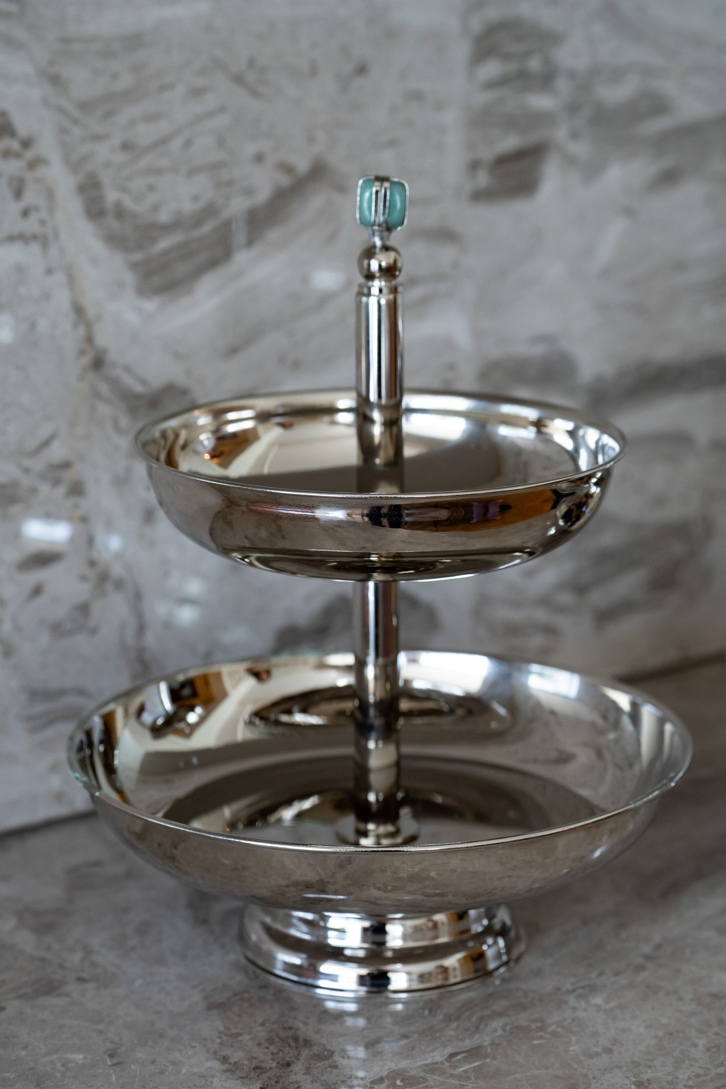 Silver Two Tier Plate