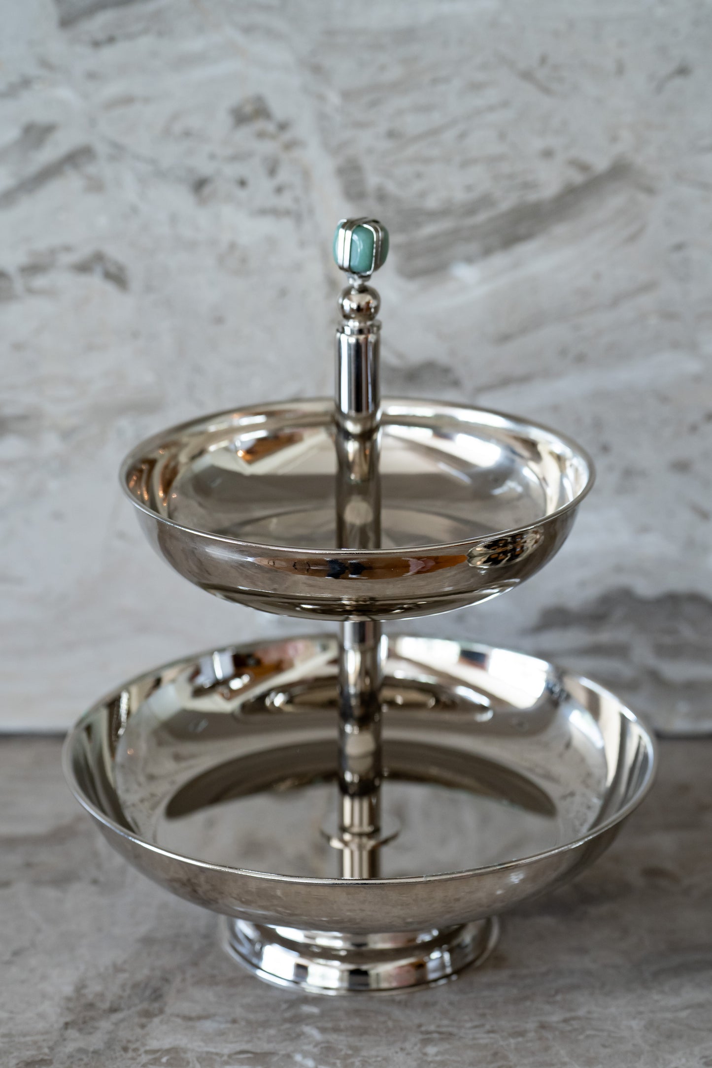 Silver Two Tier Plate