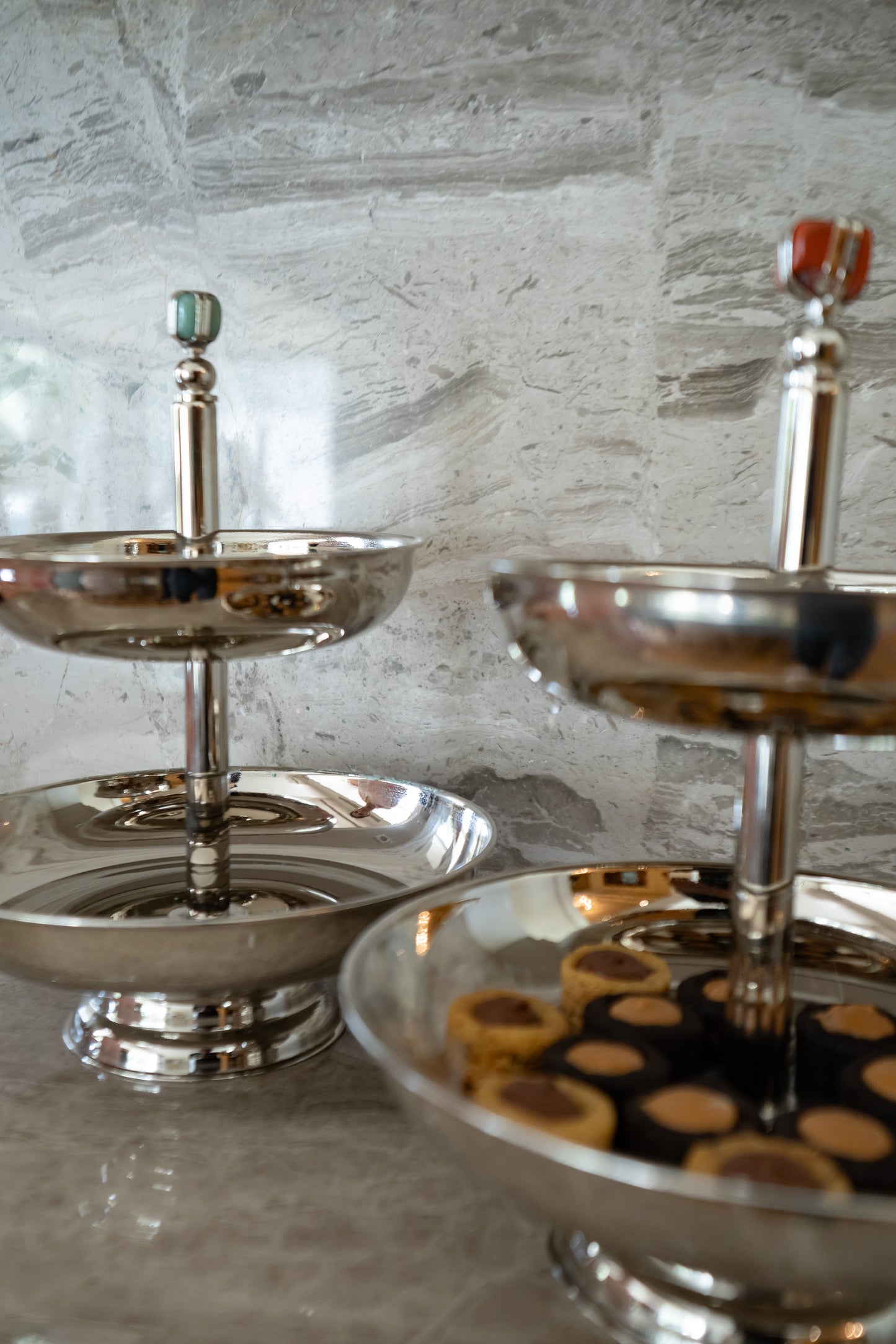 Silver Two Tier Plate