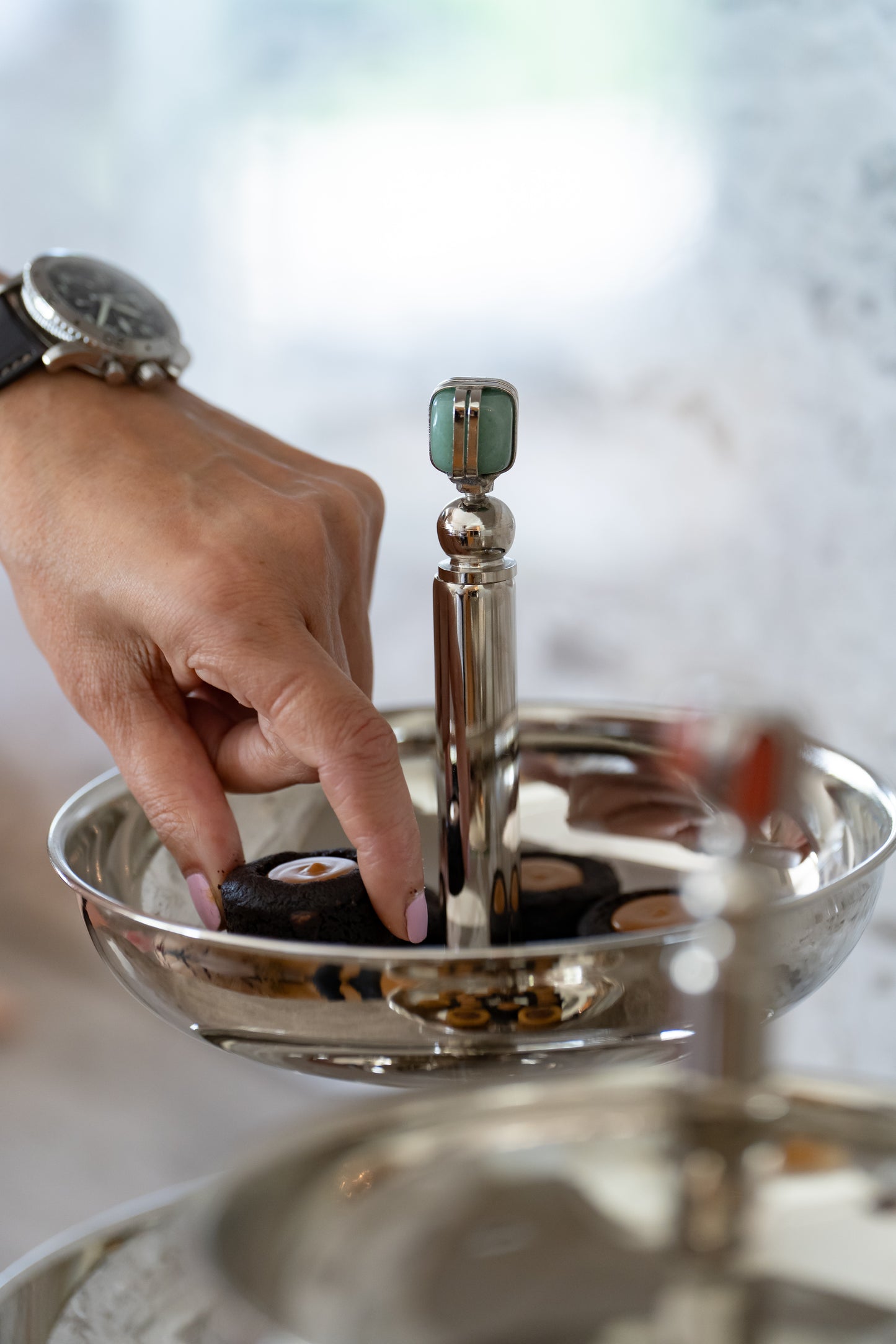 Silver Two Tier Plate