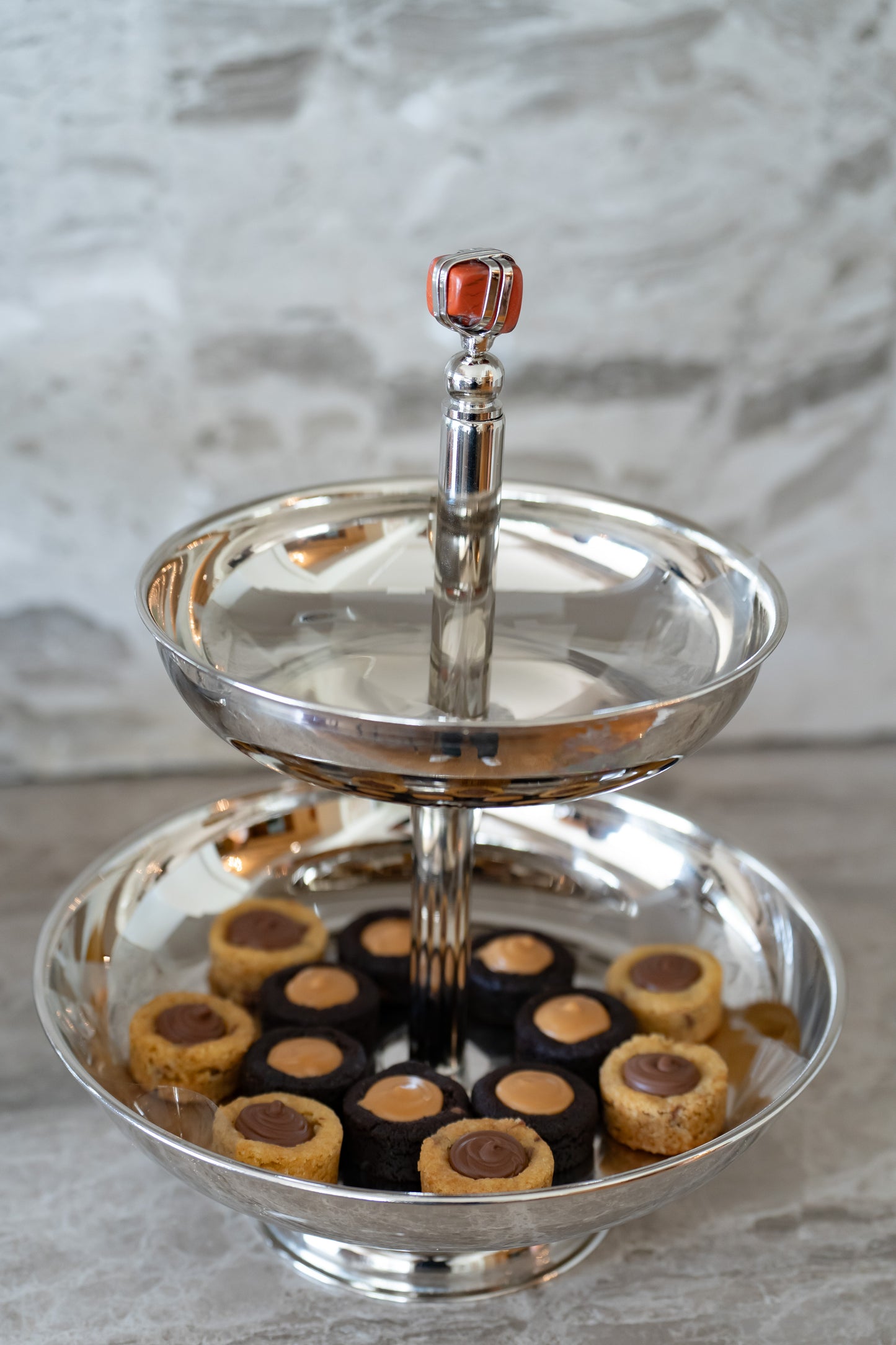 Silver Two Tier Plate