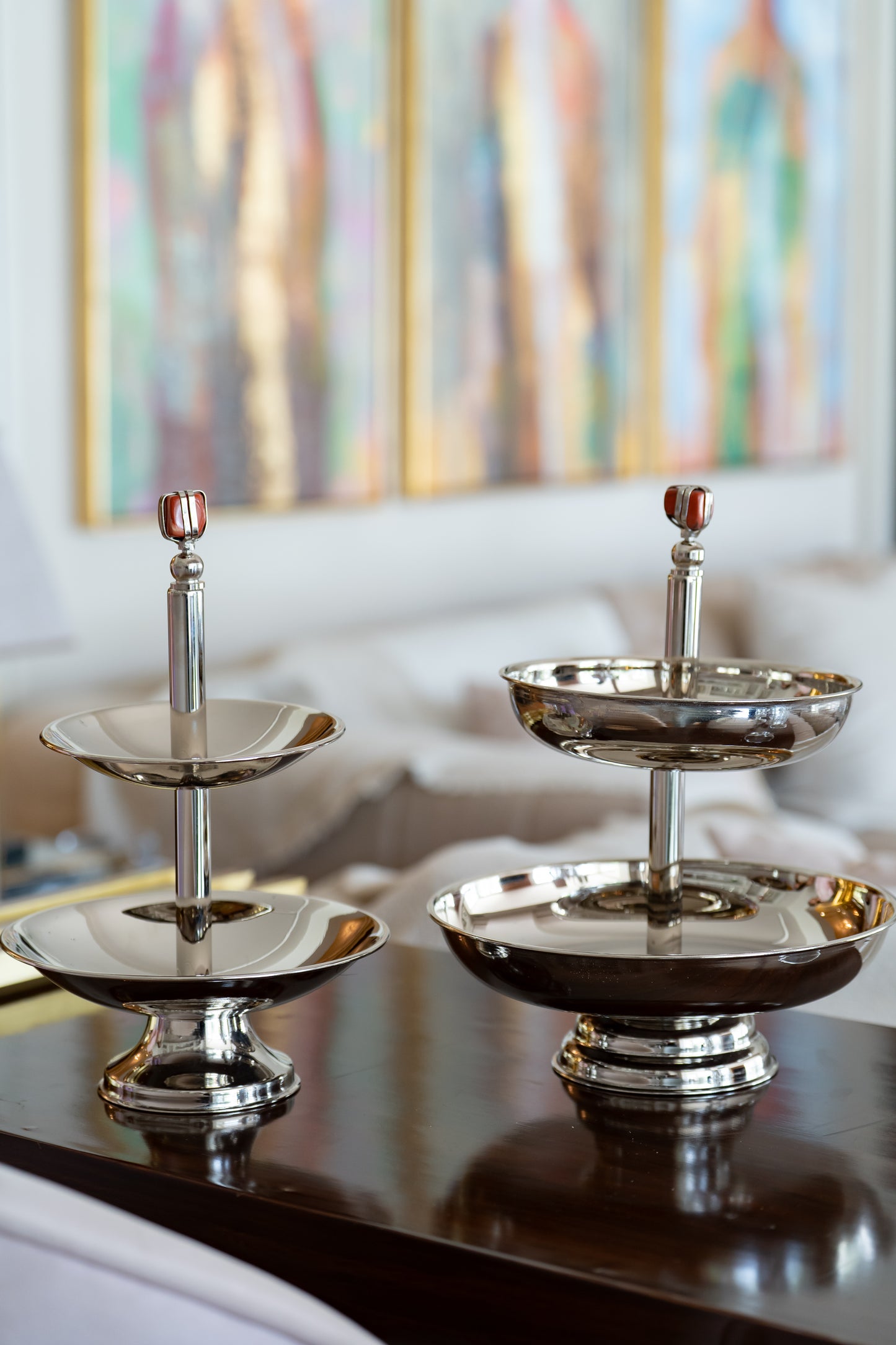 Silver Two Tier Plate