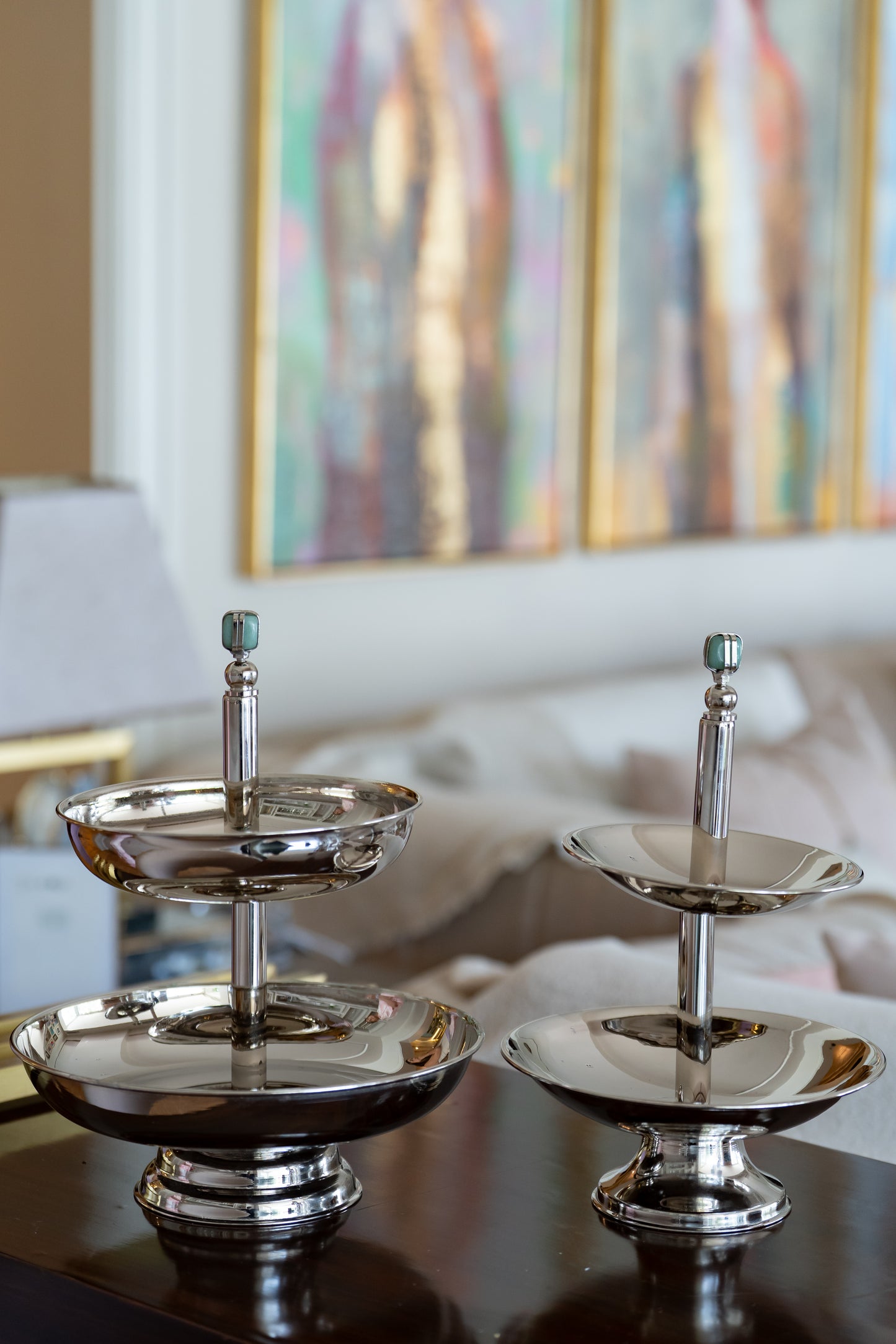 Silver Two Tier Plate