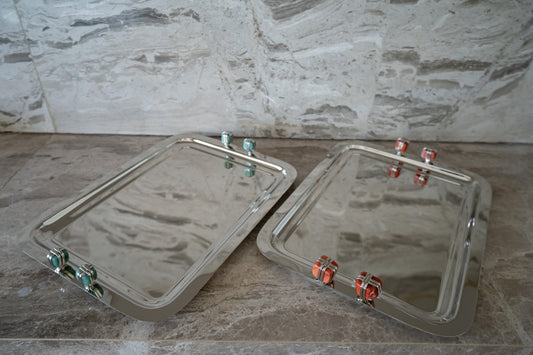 Silver Rectangular Tray