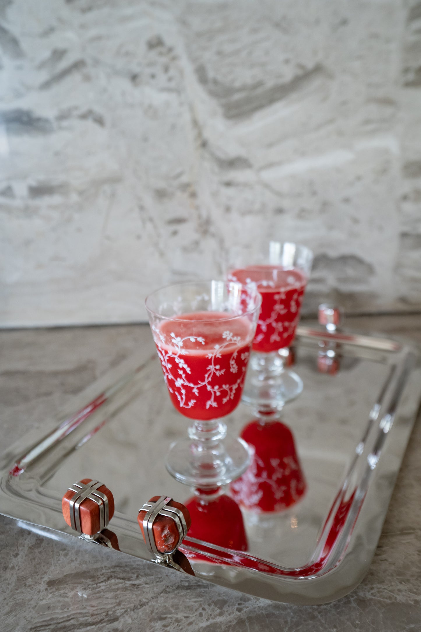 Silver Rectangular Tray