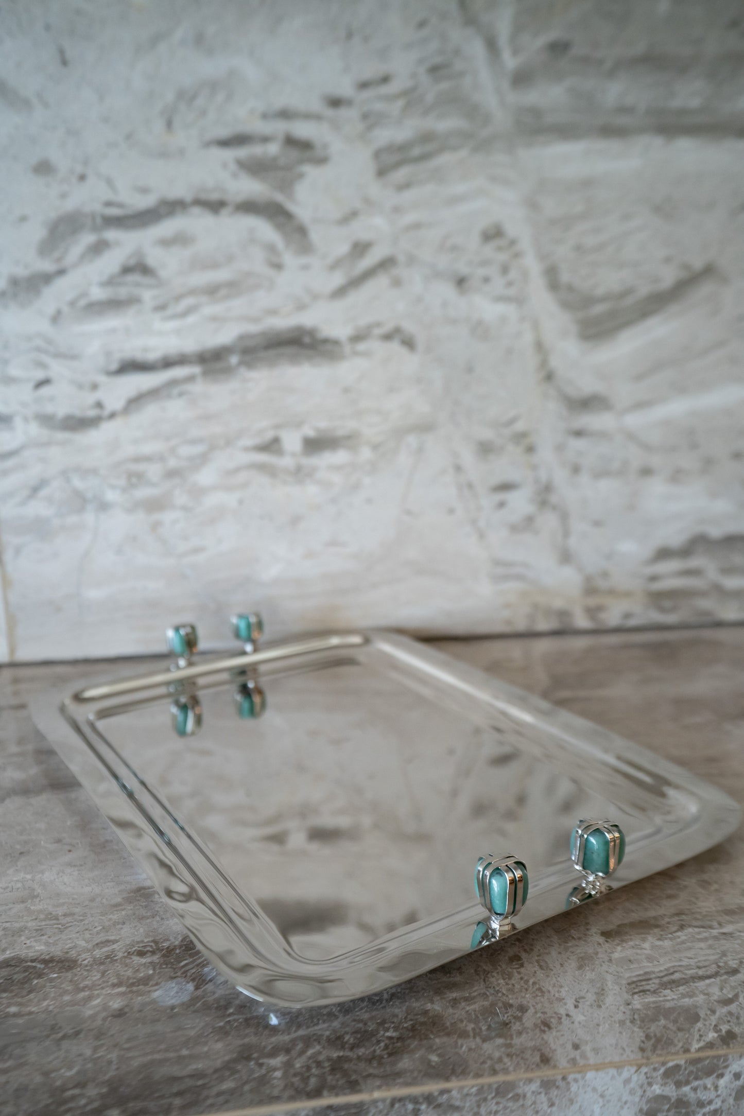 Silver Rectangular Tray