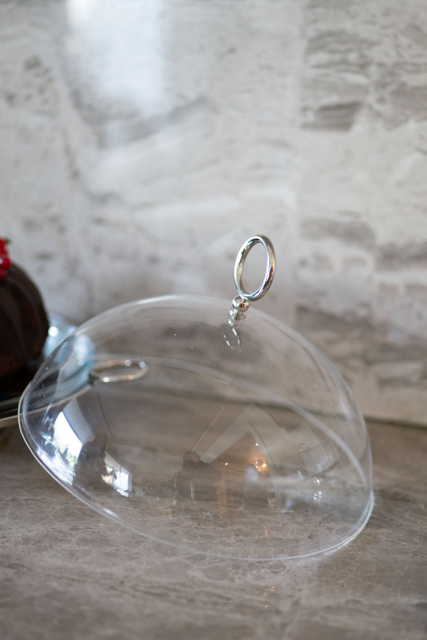 Silver footed cake plate