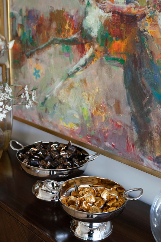 Silver footed bowl