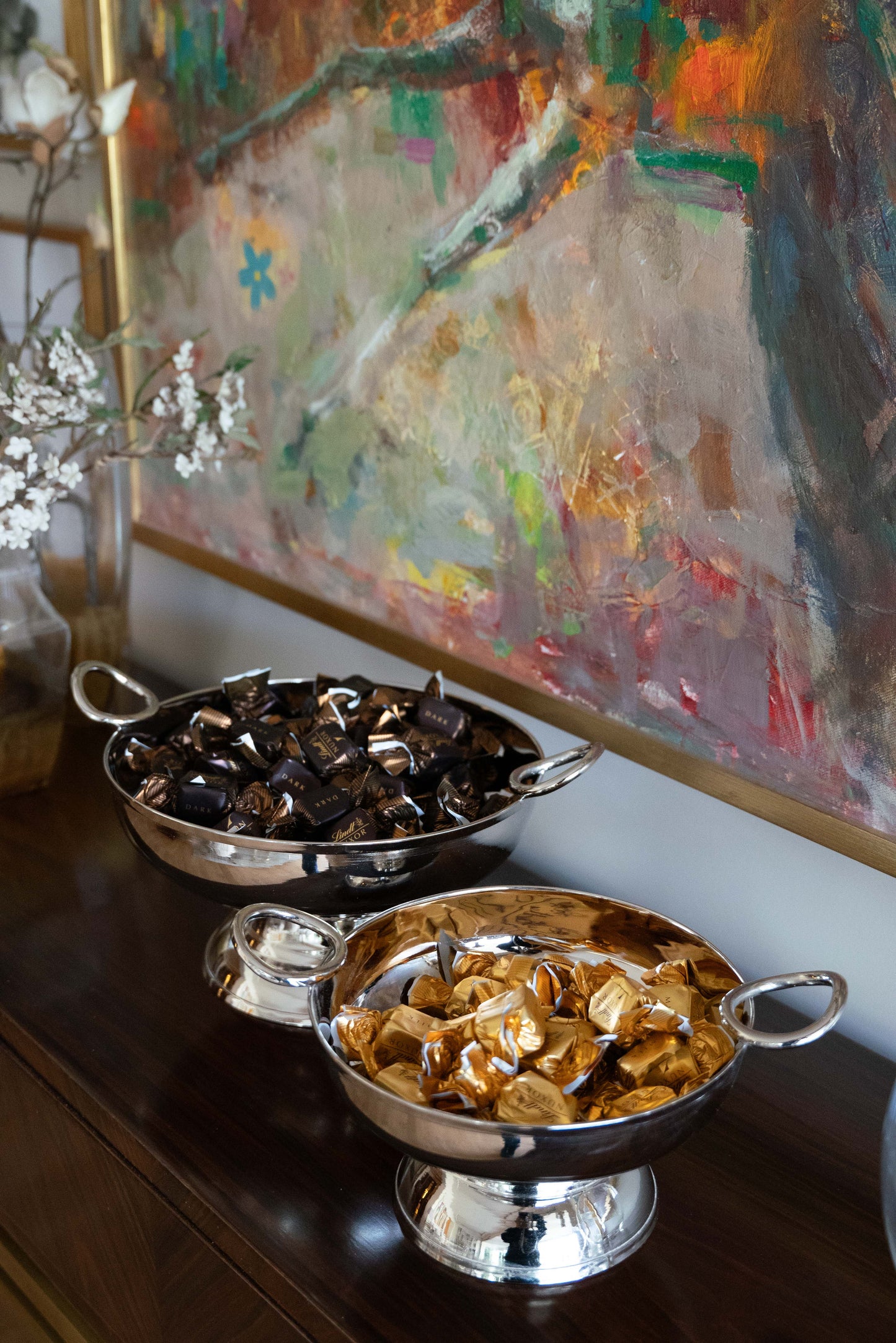 Silver footed bowl