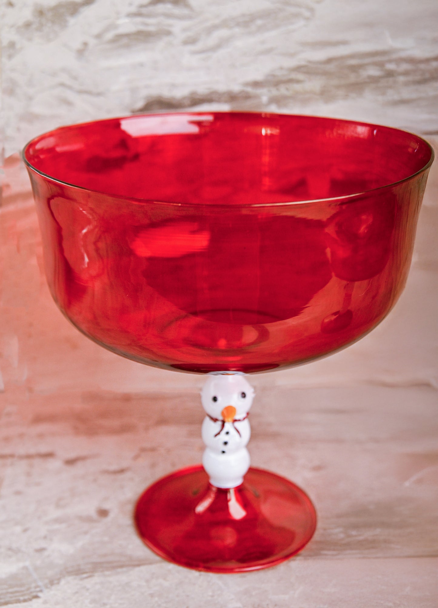 Christmas glass bowl