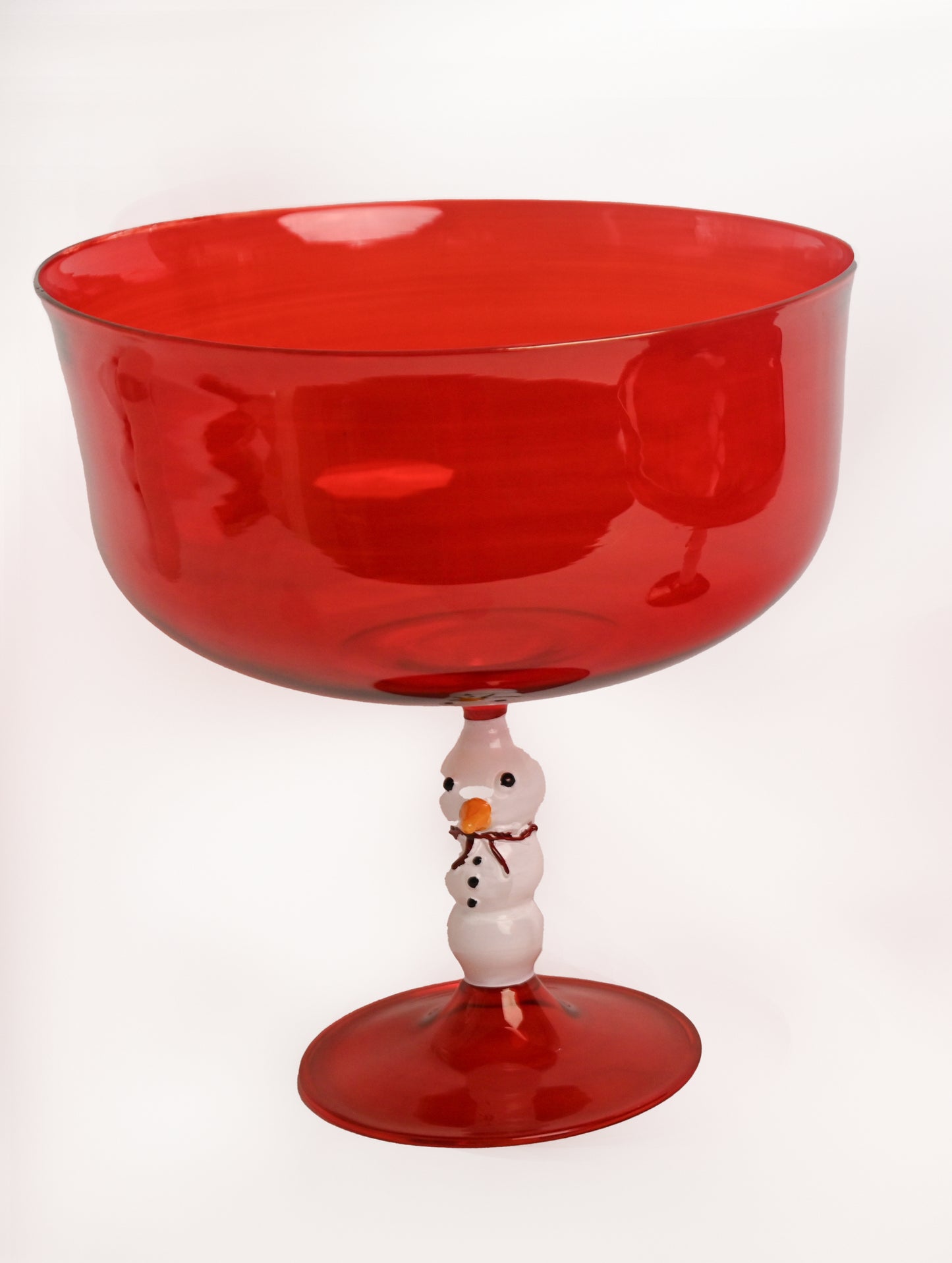 Christmas glass bowl