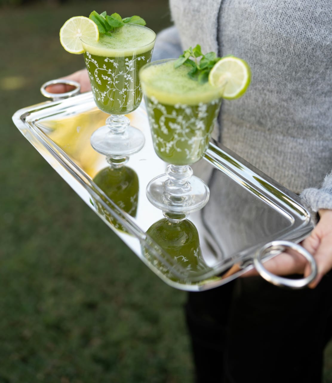 Silver Rectangular Tray