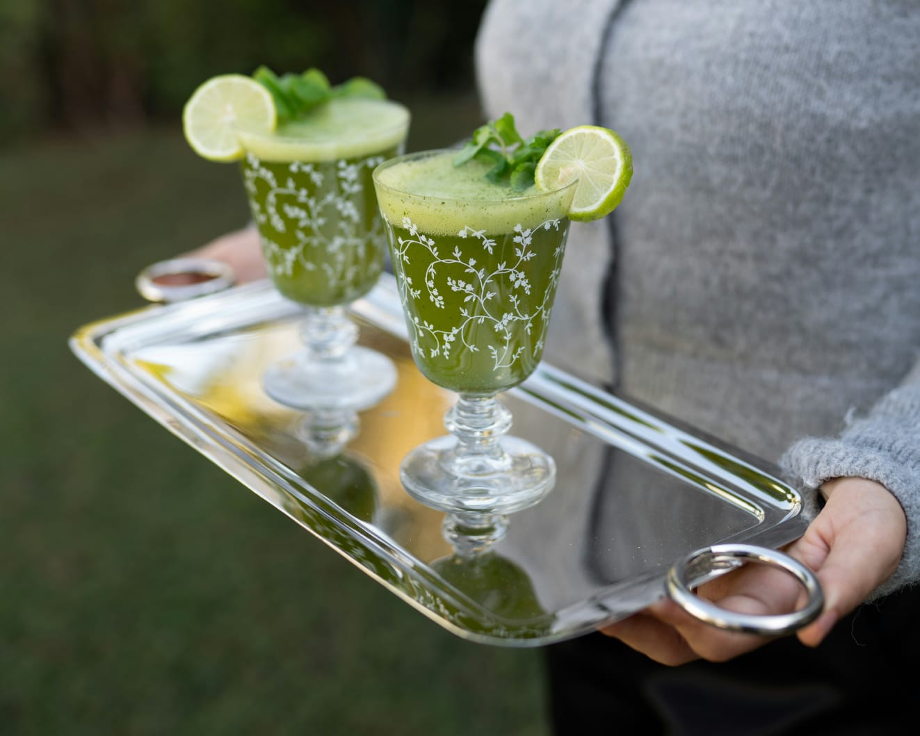 Silver Rectangular Tray