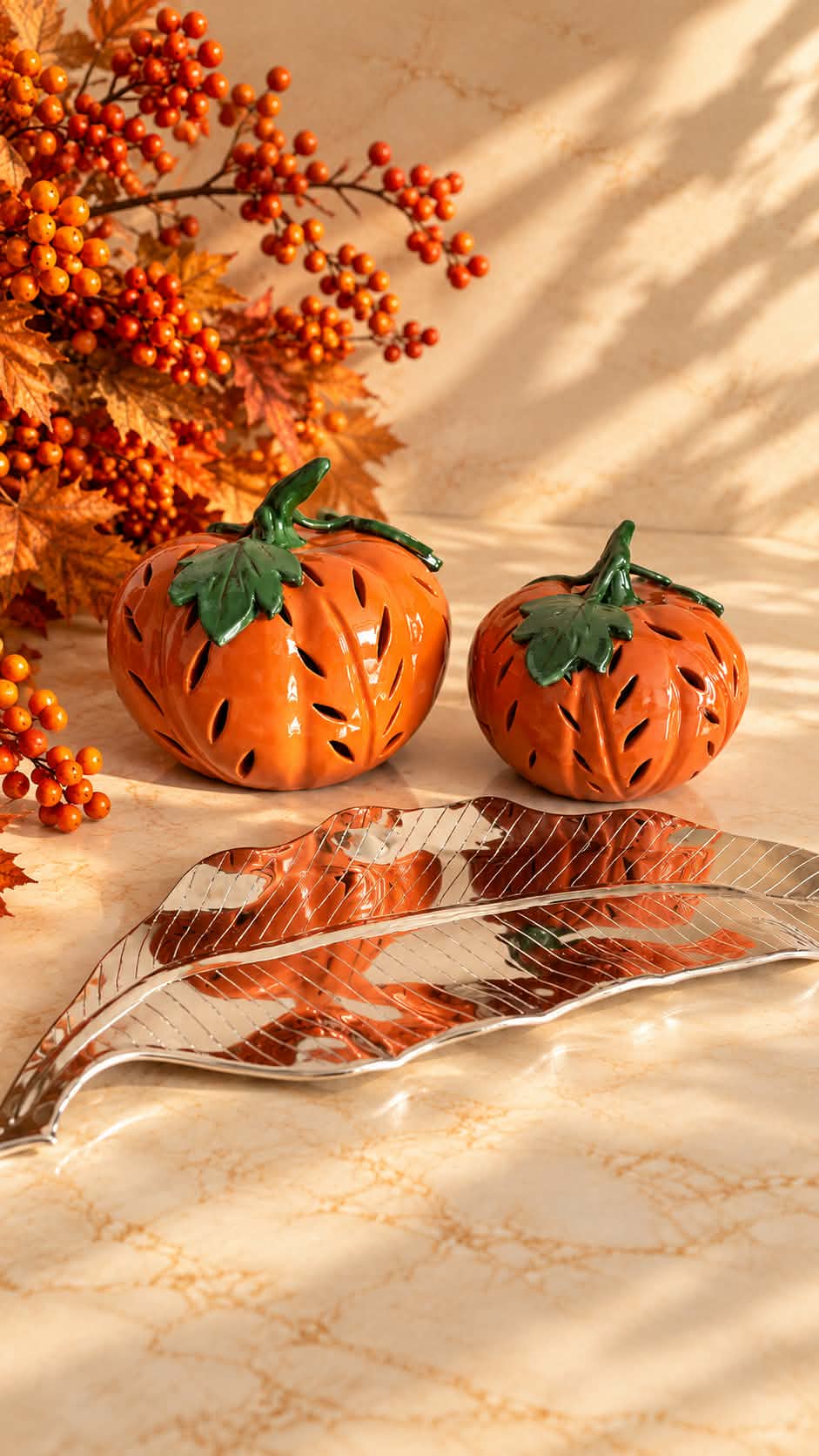 Ceramic pumpkin