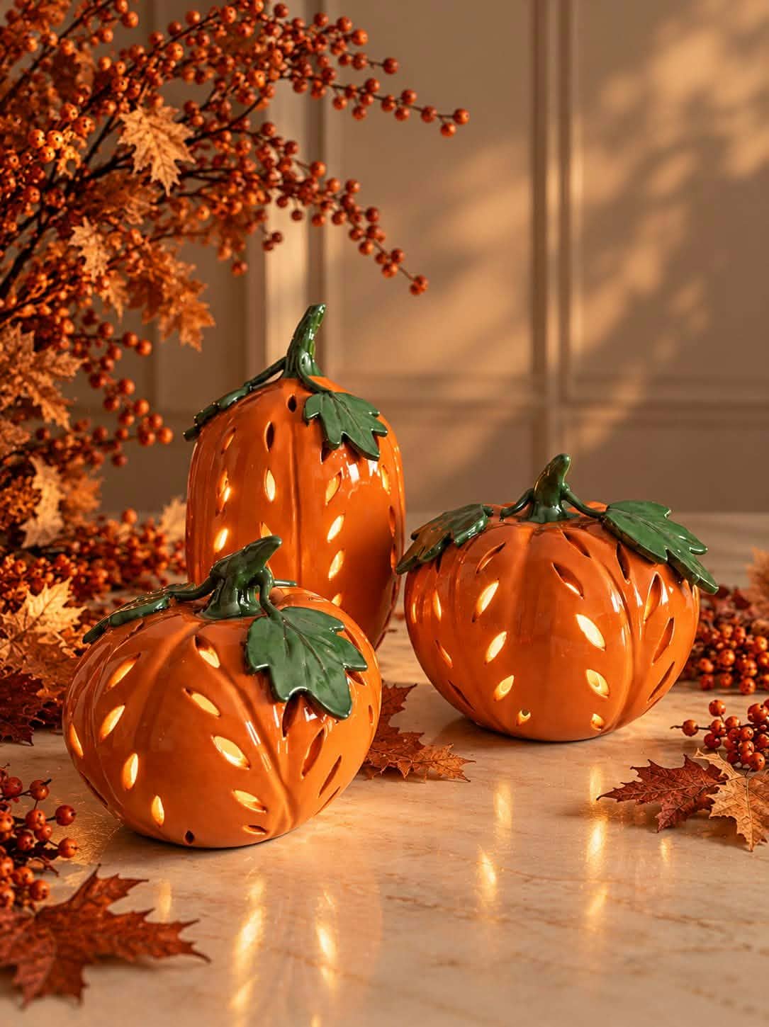 Ceramic pumpkin