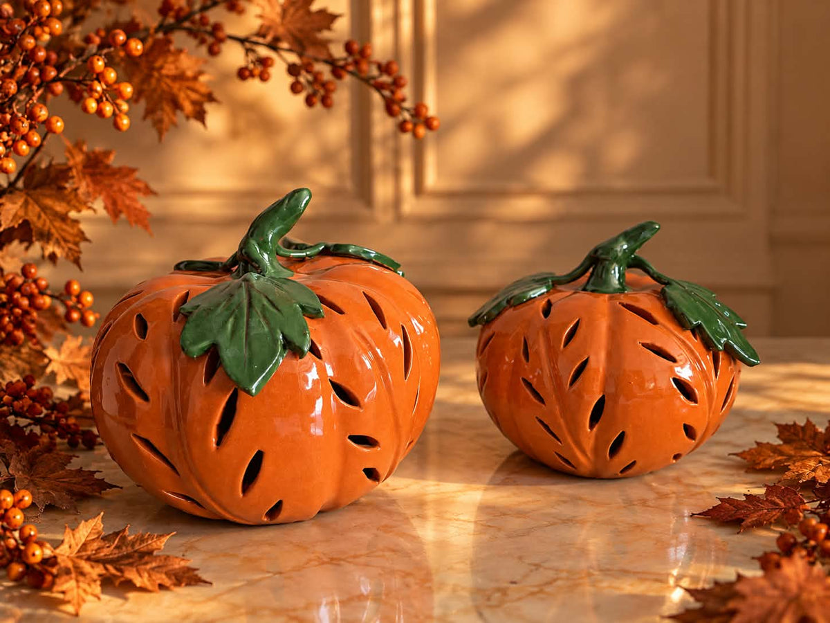 Ceramic pumpkin