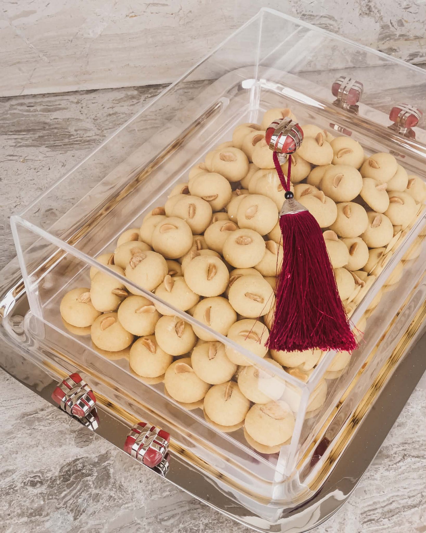 Silver Rectangular Tray