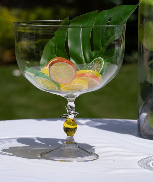 Blown glass Lemon glass bowl
