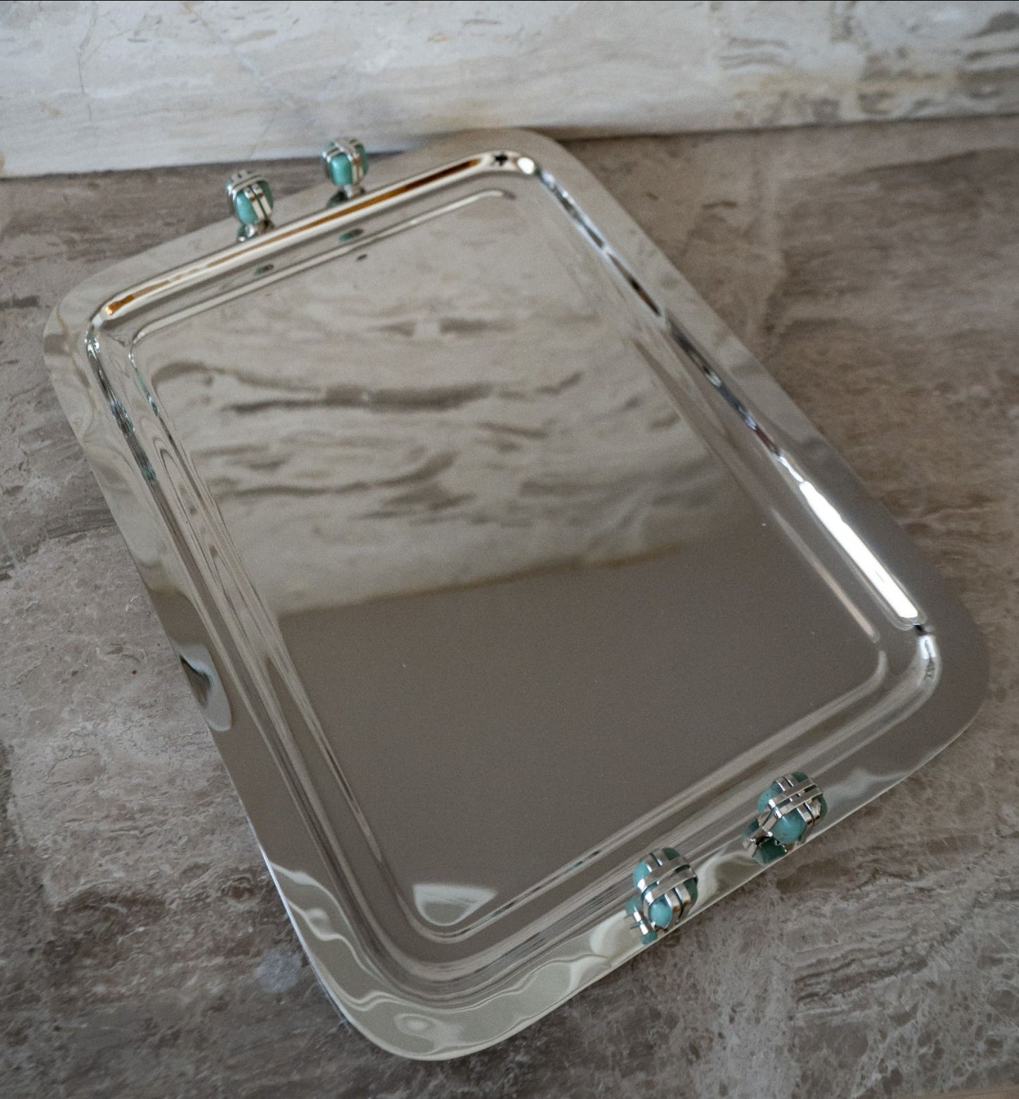 Silver Rectangular Tray