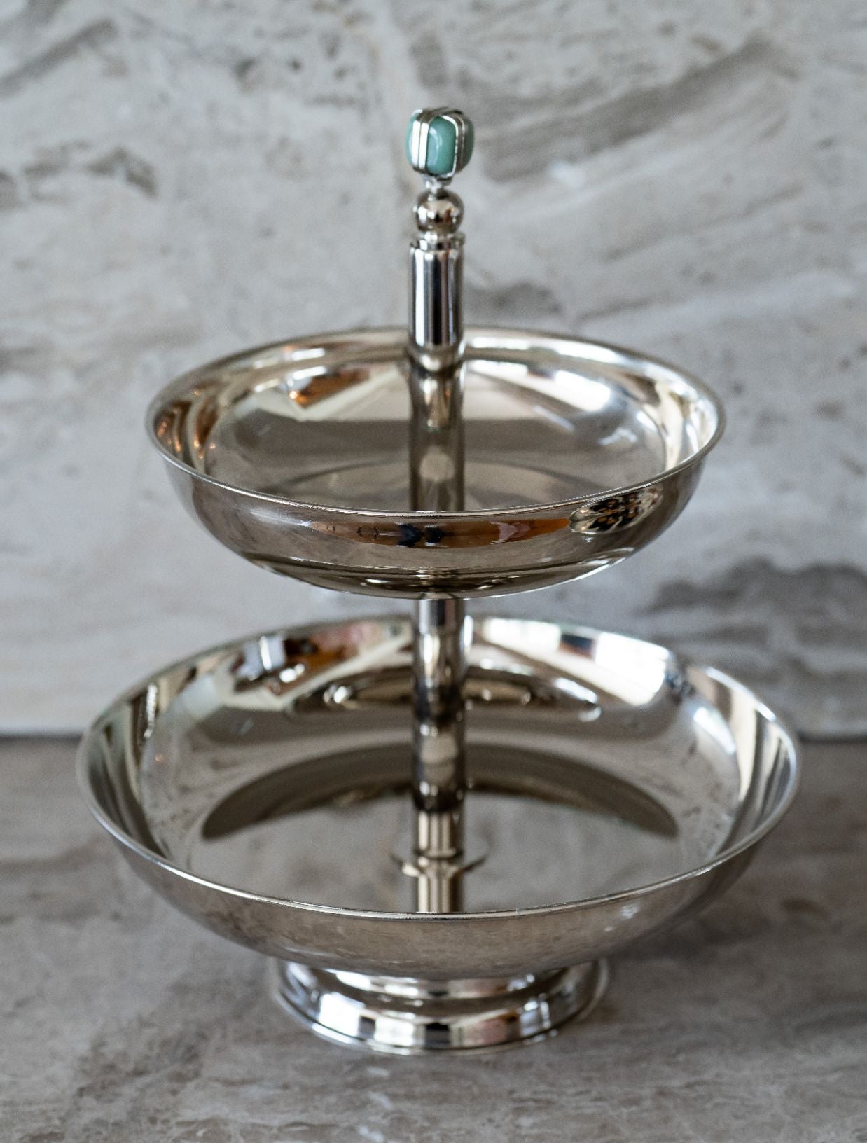 Silver Two Tier Plate