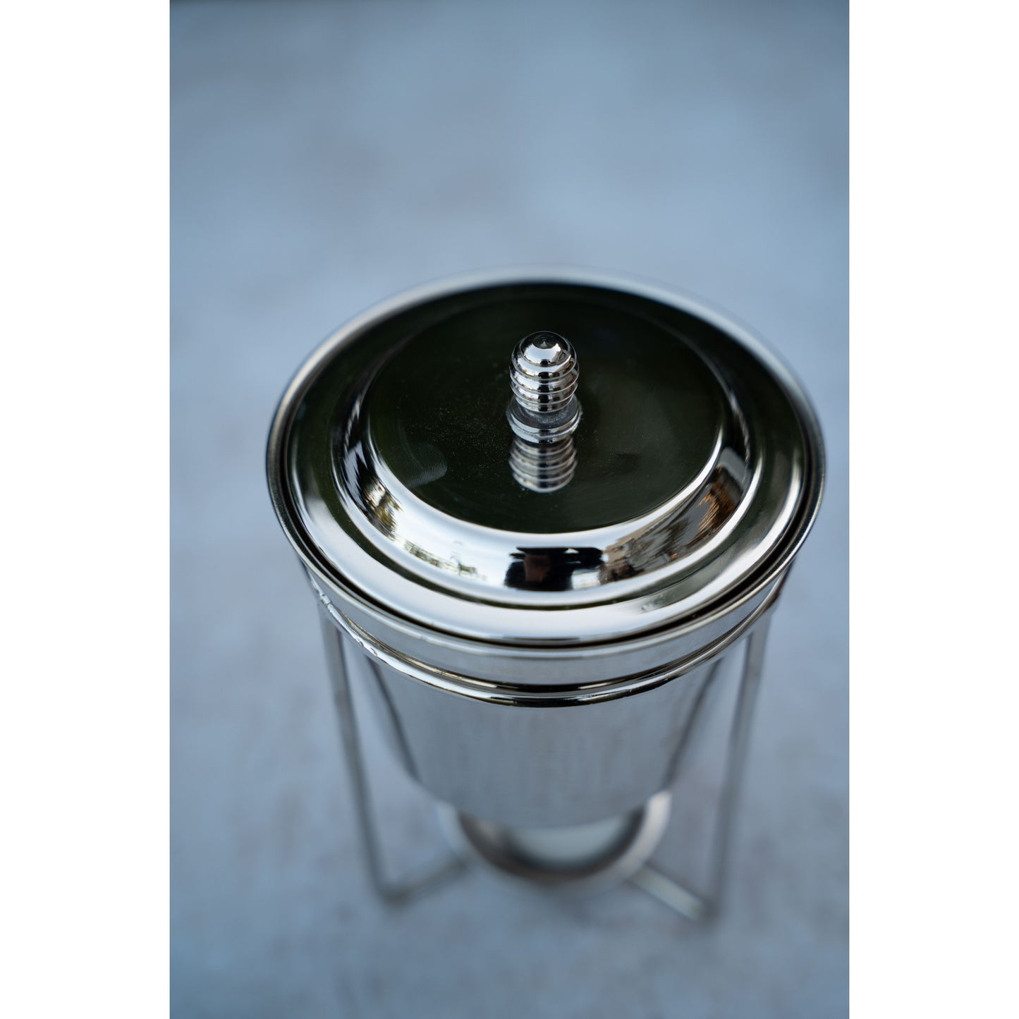 Silver sauciere with heater with pyrex insert